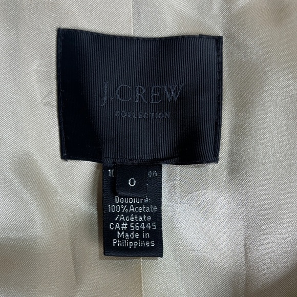 J. Crew Women's Beige Double-Breasted Trench Coat with Belt - Picture 4 of 11